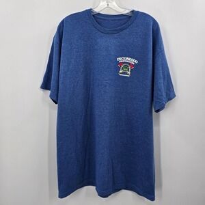 Escondido‎ Firefighters Association Tshirt Mens XL Lucky 13 Blue Heather Graphic